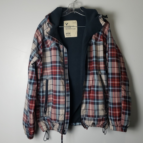 fleece lined plaid jacket